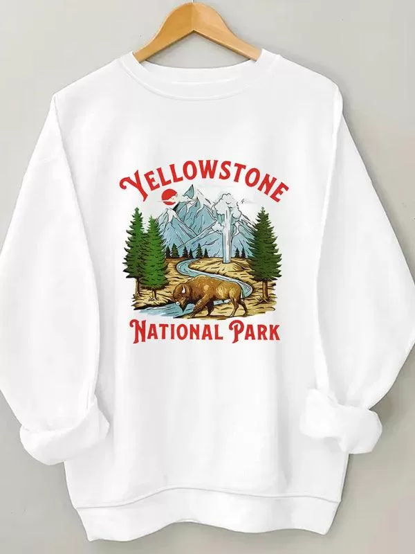 Yellowstone Print Women Sweatshirt