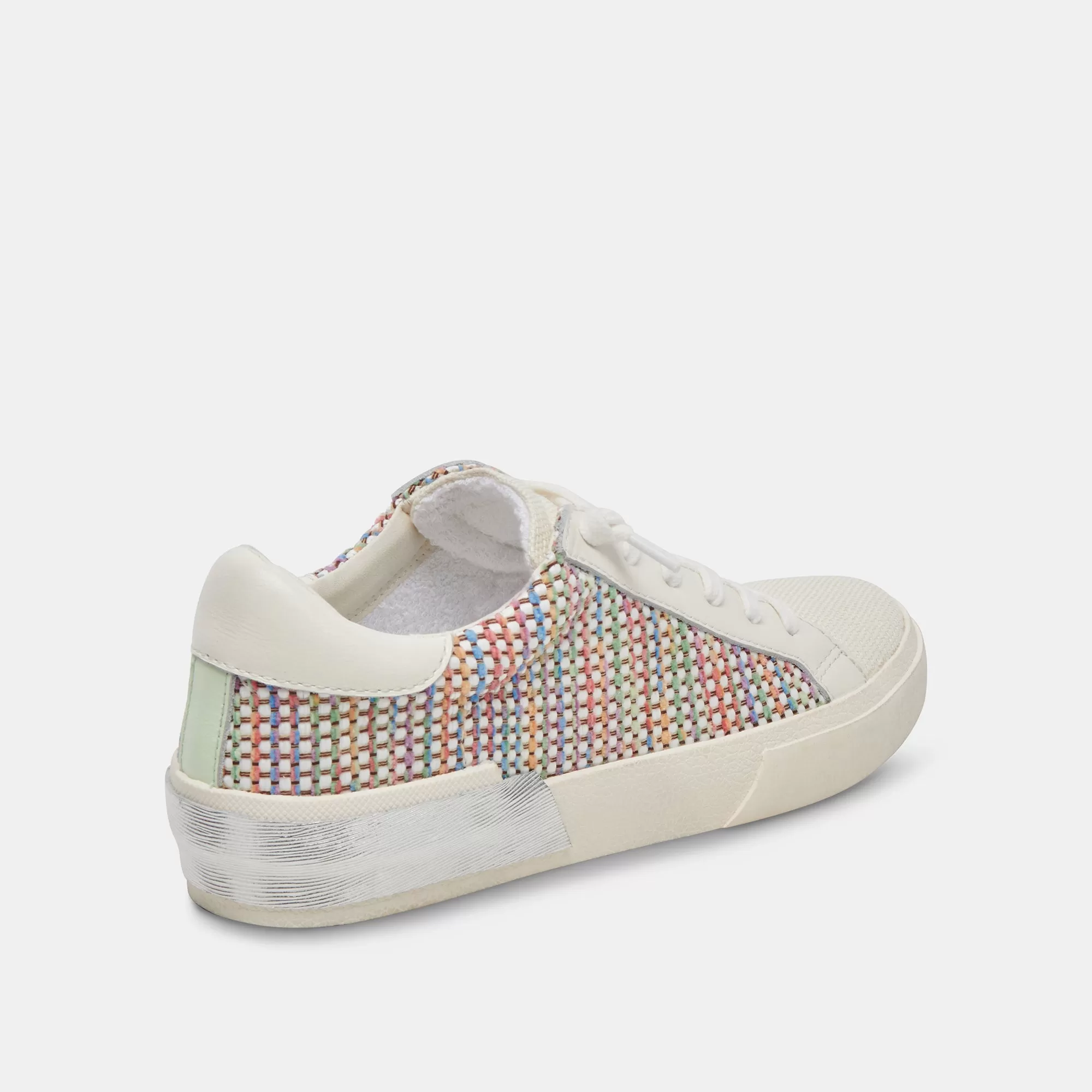 ZINA PRIDE SNEAKERS WHITE MULTI RAFFIA