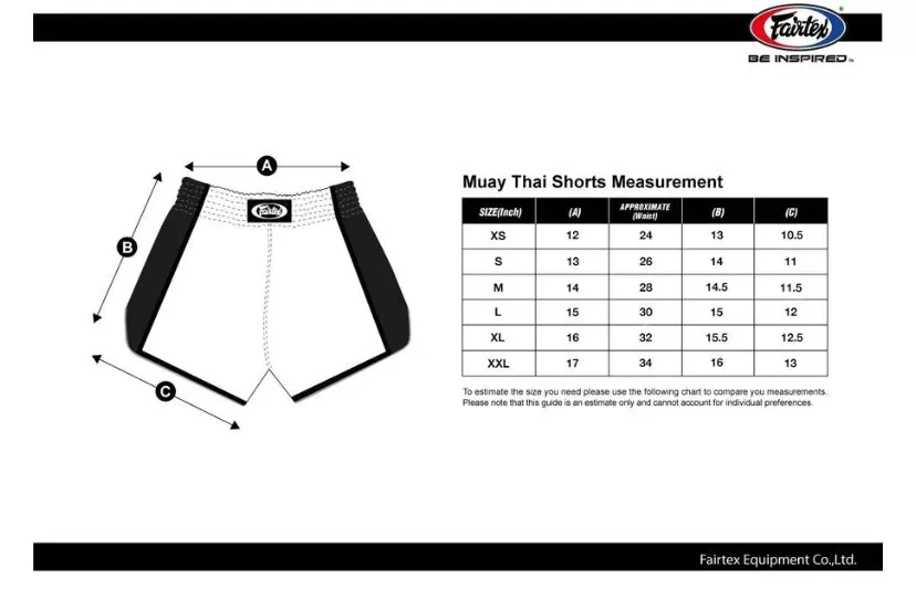 泰拳褲 Muay Thai Shorts: Fairtex BS1913